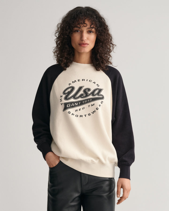 GANT Oversized Logo Color Block Sweat /Duks 4200604