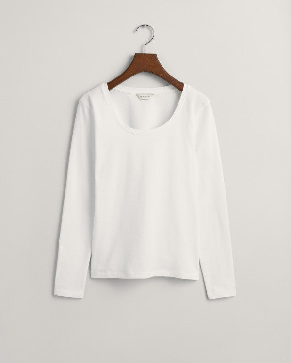 GANT Slim Cot/Ela Ls Scoop Neck Top/Majica 4203492