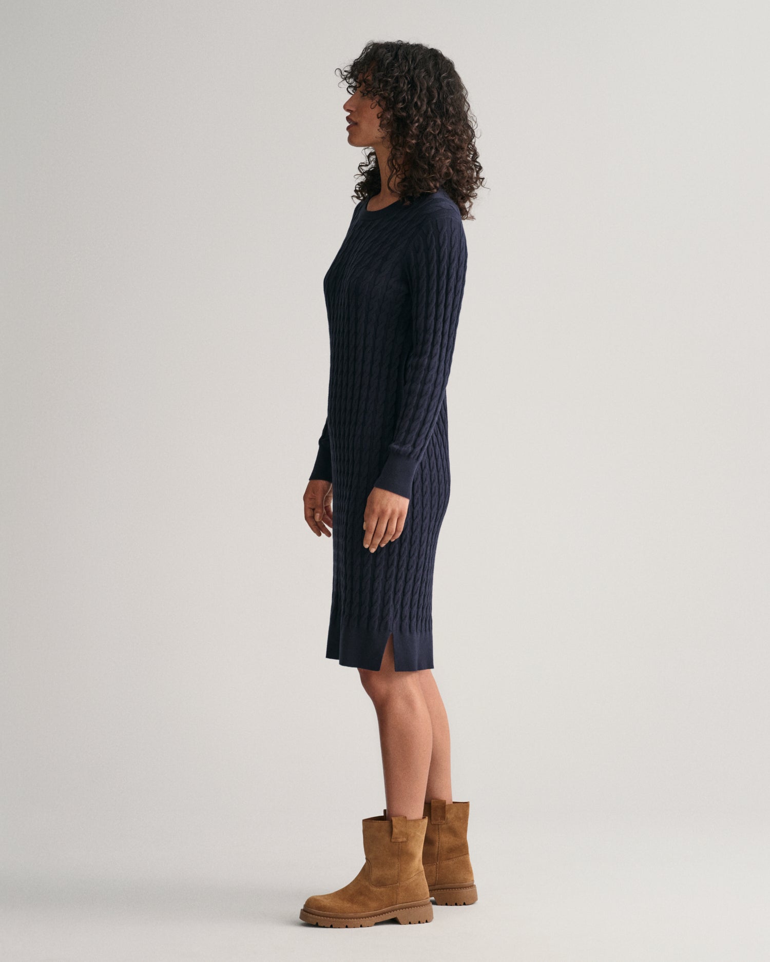 Gant stretch cotton outlet cable dress