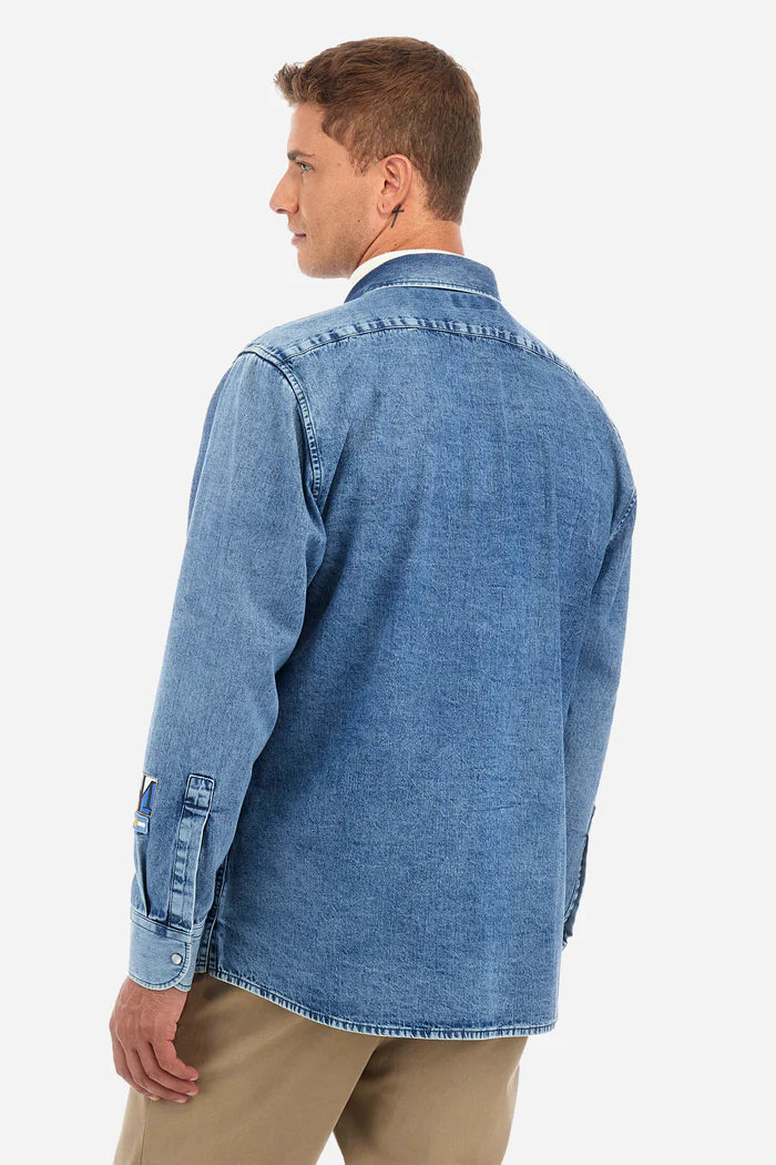 La Martina Man Shirt Semi Denim /Košulja ZMC303DM108