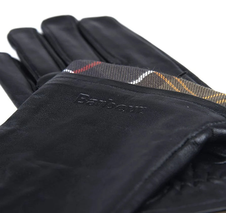 Barbour Tartan Trimmed Leather Gloves/Rukavice LGL0048