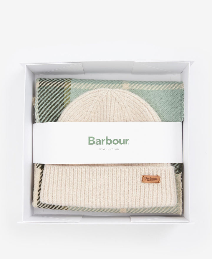 Barbour Pendle Beanie & Blair Scarf Gift Set/Kapa i šal set LGS0094