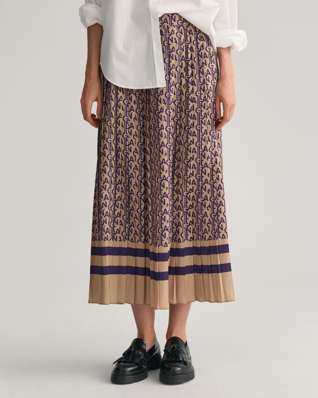 GANT Monogram Print Pleated Skirt/Suknja 4400136