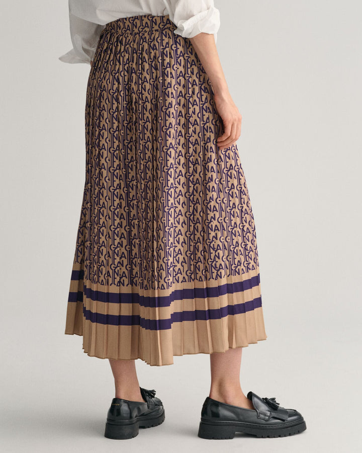 GANT Monogram Print Pleated Skirt/Suknja 4400136