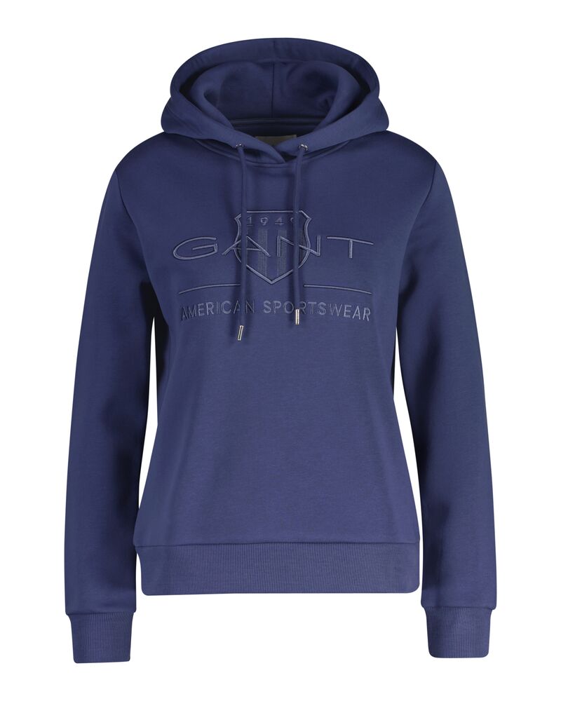 GANT Reg Tonal Shield Hoodie/Duks 4203648