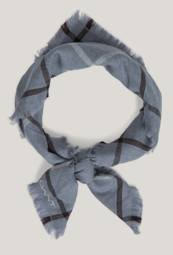 GANT Check Merino Wool Foulard Scarf/Šal 4920226