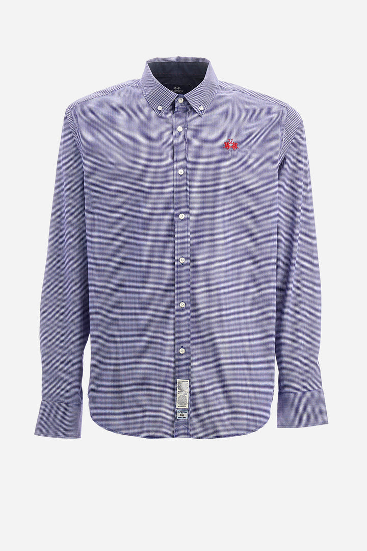 La Martina Man Shirt Basic Micro All Over/Košulja ZMC014PP708