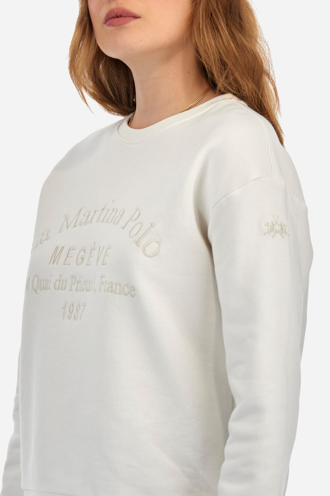 La Martina Woman Crewneck Fleece / Pulover ZWF300-FP559