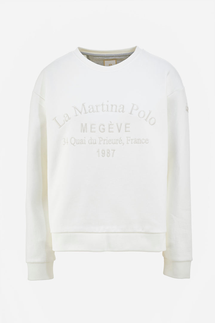 La Martina Woman Crewneck Fleece / Pulover ZWF300-FP559