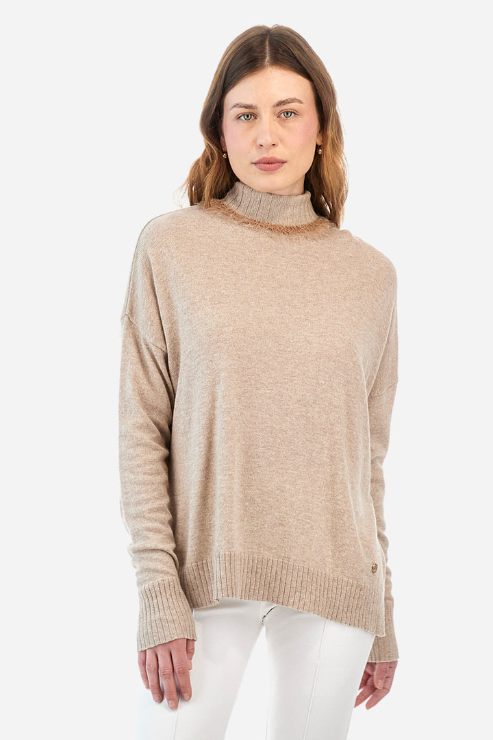 La Martina Woman Turtle Neck Blended Wool/ Pulover ZWS010-YW103