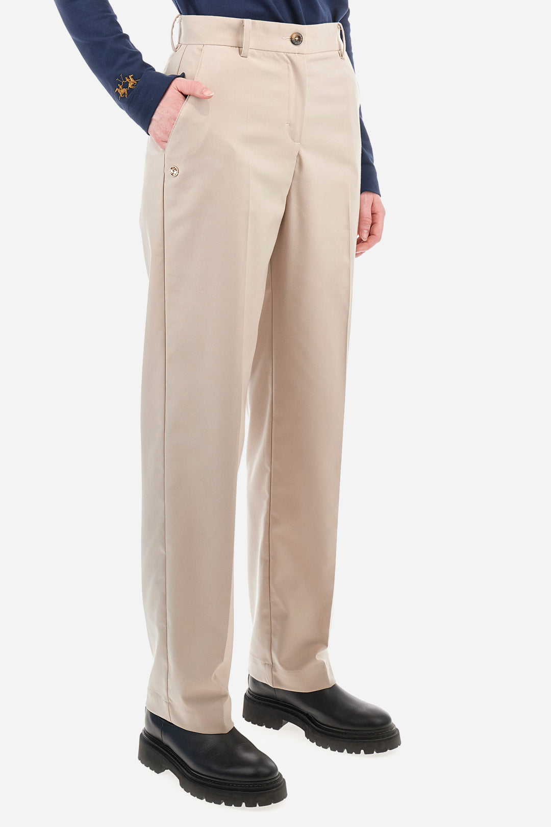 La Martina Woman Trousers Stretch Twill  / Hlače ZWT005-TW469