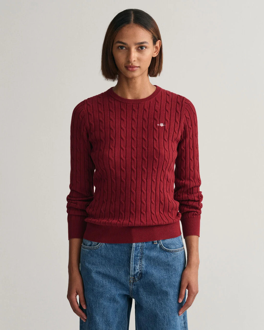 GANT Stretch Cotton Cable C-Neck/Pulover 4800100