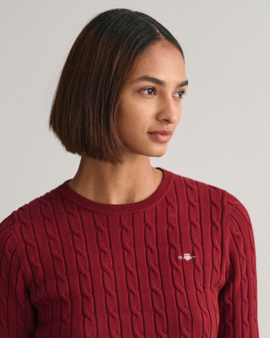 GANT Stretch Cotton Cable C-Neck/Pulover 4800100