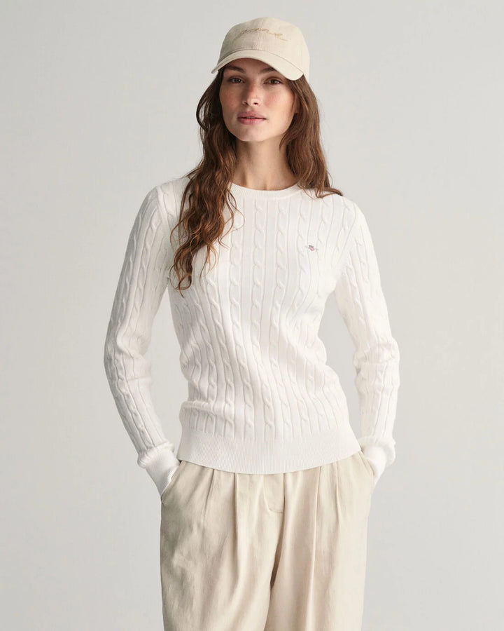 GANT Stretch Cotton Cable C-Neck/Pulover 4800100