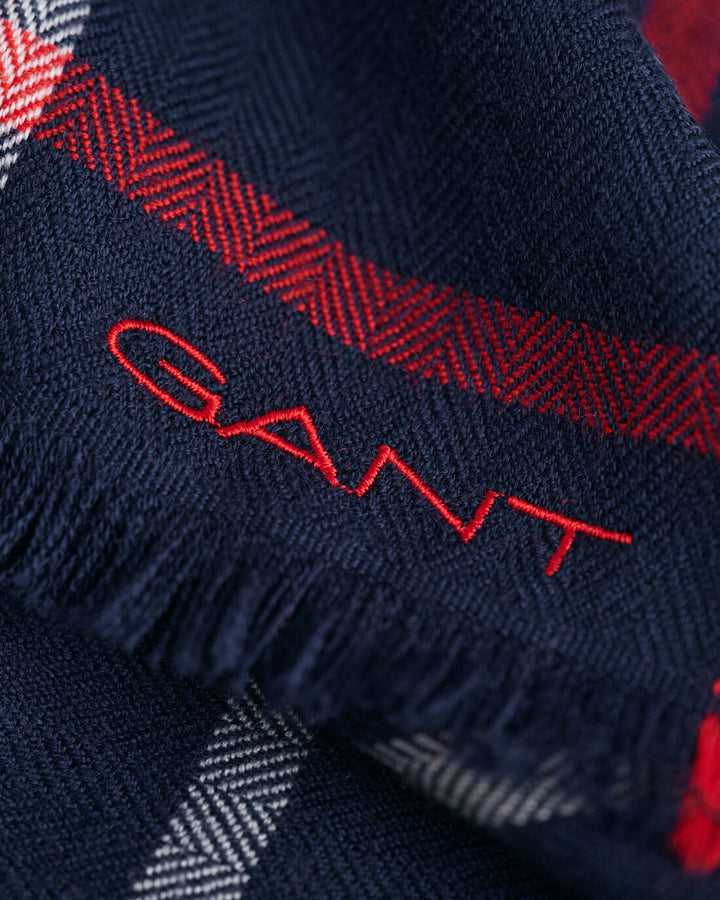 GANT Check Merino Wool Foulard Scarf/Šal 4920226