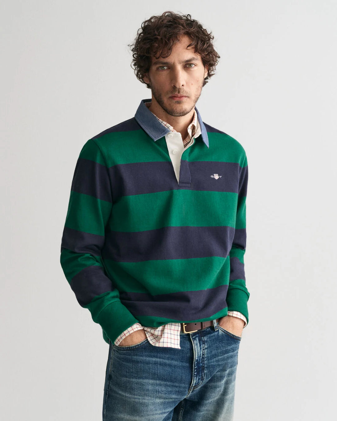 GANT Reg Chambray Stripe Heavy Rugger/Polo majica 2004083