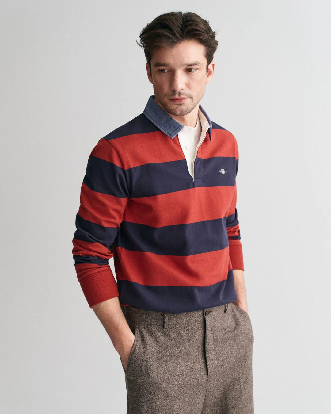 GANT Reg Chambray Stripe Heavy Rugger/Polo majica 2004083