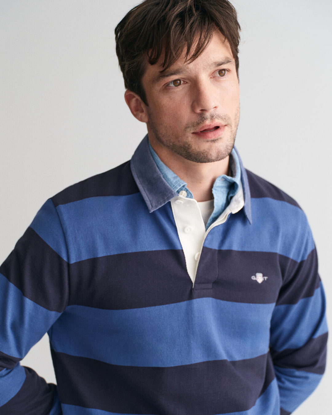 GANT Reg Chambray Stripe Heavy Rugger/Polo majica 2004083