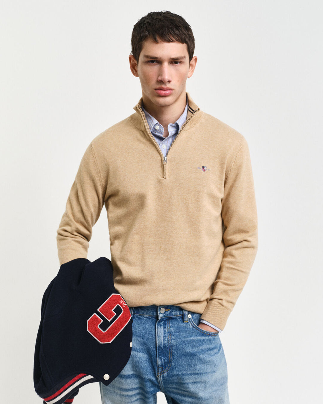 GANT Classic Cotton Half Zip/Pulover 8030564