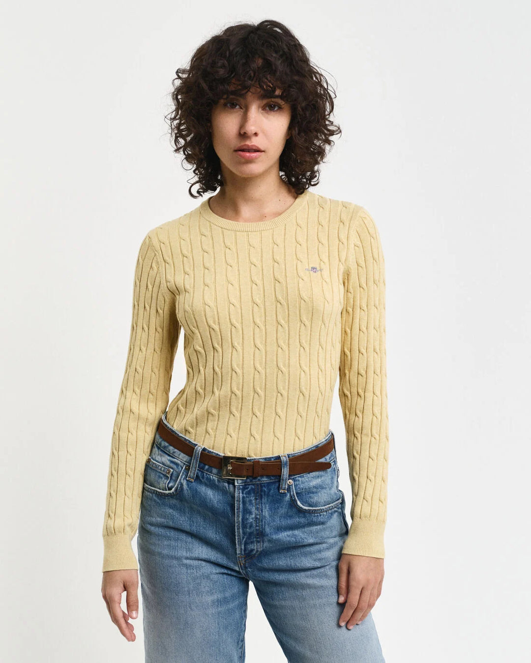 GANT Stretch Cotton Cable C-Neck/Pulover 4800100