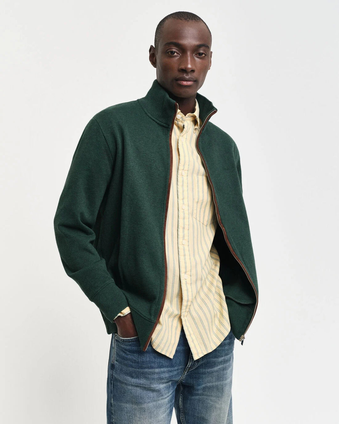 GANT Sacker Rib Full Zip Cardigan/Pulover 2028042