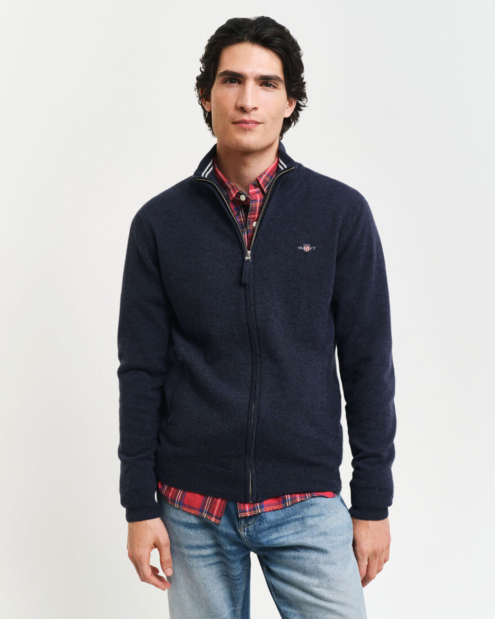 GANT Superfine Lambswool Zip Cardigan/Pulover 87214