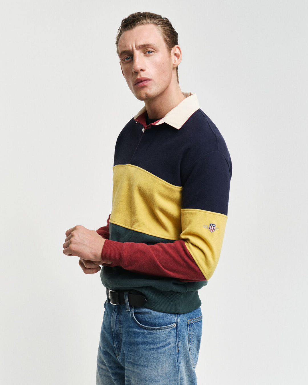 GANT Sweat Color Block Heavy Rugger/Polo majica 2004074