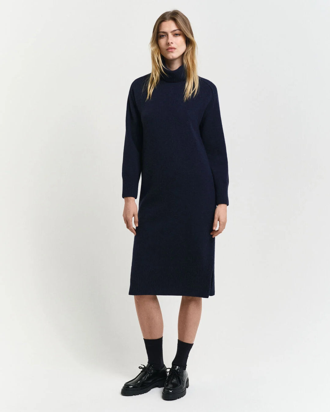 GANT Herringbone Detail Rollneck Dress/Haljina 4502078