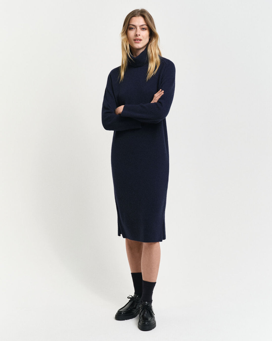 GANT Herringbone Detail Rollneck Dress/Haljina 4502078