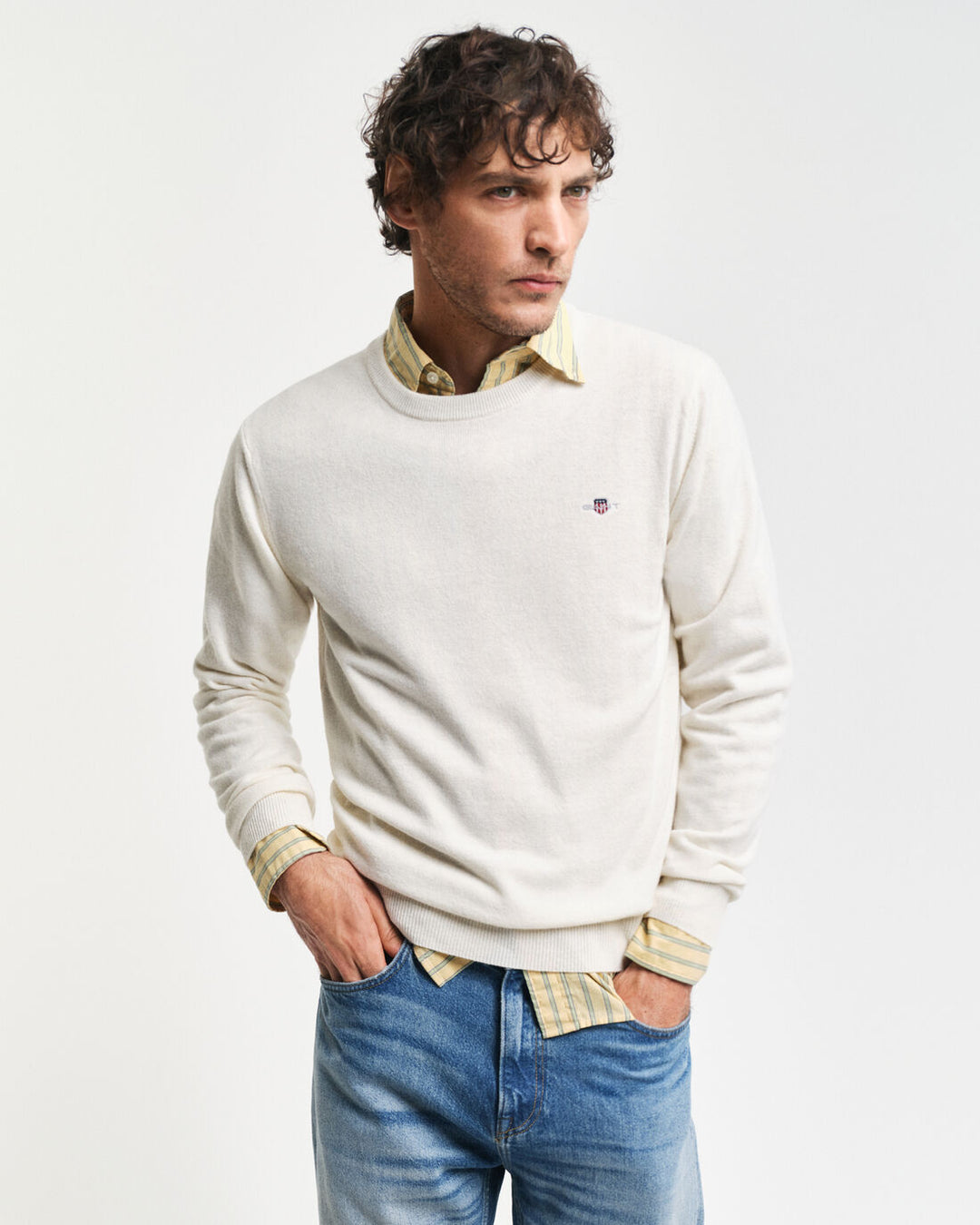 GANT Superfine Lambswool C-Neck/Pulover 87211