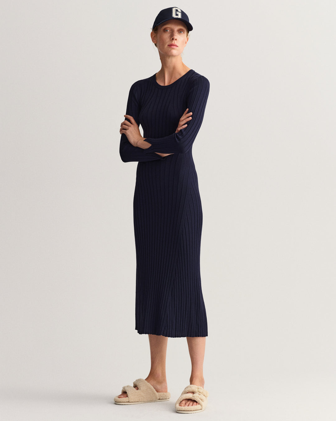 GANT Ribbed C-Neck Dress/ Haljina 4502043