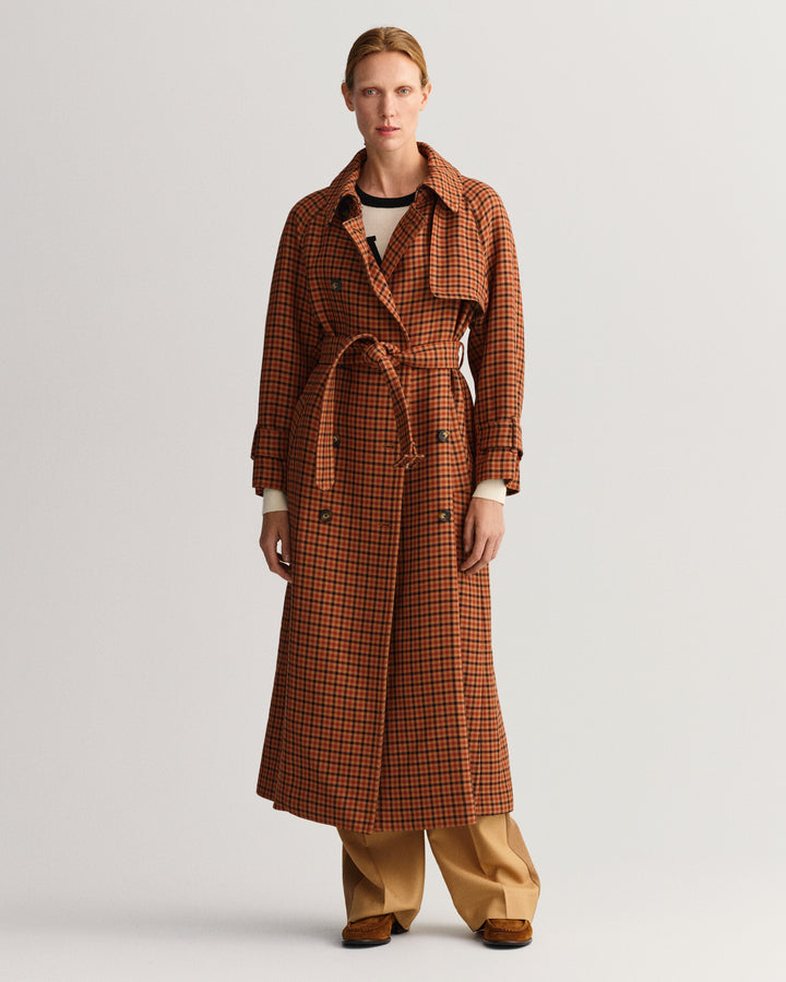 GANT Check Trench Coat/Kaput 4751087