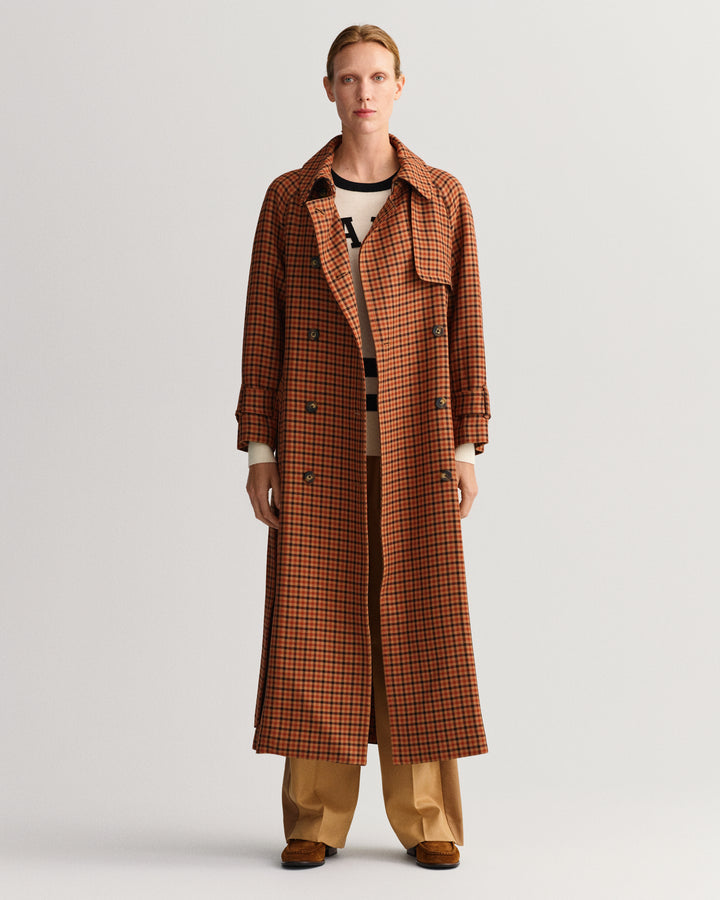 GANT Check Trench Coat/Kaput 4751087