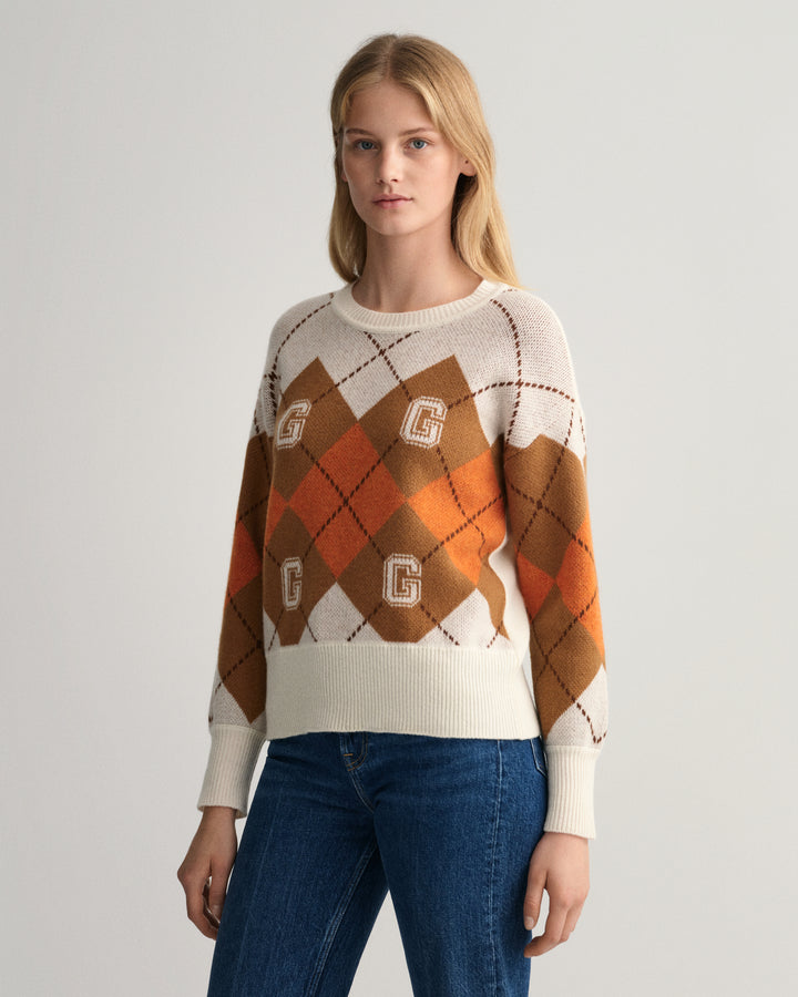 GANT Argyle C-Neck Sweater / Pulover 4802115