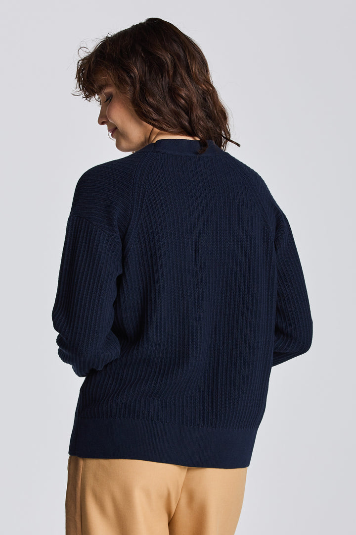 GANT Cotton Ribbed Cardigan/Pulover 4805172 ODRŽIVI IZBOR